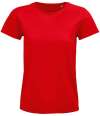 03579 Lds Pioneer SOL'S Ladies Pioneer Organic T-Shirt Red colour image